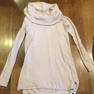 Maternity sweater with cowl neck